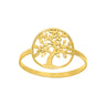 BAGUE OR JAUNE 375 ARBRE DE VIE