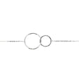 BRACELET OR BLANC 375 DOUBLE ANNEAU