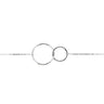 BRACELET OR BLANC 375 DOUBLE ANNEAU