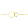BRACELET OR JAUNE 375 DOUBLE ANNEAU