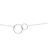 COLLIER OR BLANC 375 DOUBLE ANNEAU