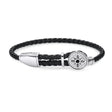 BRACELET THOMAS SABO CUIR NOIR & ARGENT