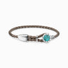 BRACELET THOMAS SABO CUIR - TURQUOISE & ARGENT