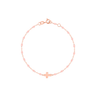 BRACELET ENFANT GIGI CLOZEAU  OR ROSE FUSCHIA CROIX