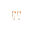 BOUCLES D'OREILLES GIGI SUPREME OR ROSE  DIAMANTS