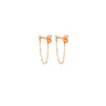 BOUCLES D'OREILLES GIGI SUPREME OR ROSE  DIAMANTS