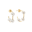 CREOLES CLAVERIN BOLD SUCCESS OR JAUNE PERLES BLANCHES