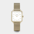 MONTRE CLUSE LA TETRAGONE GOLD MESH-WHITE