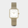 MONTRE CLUSE LA TETRAGONE GOLD MESH-WHITE