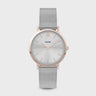 MONTRE CLUSE MINUIT MESH ROSE GOLD SILVER/SILVER