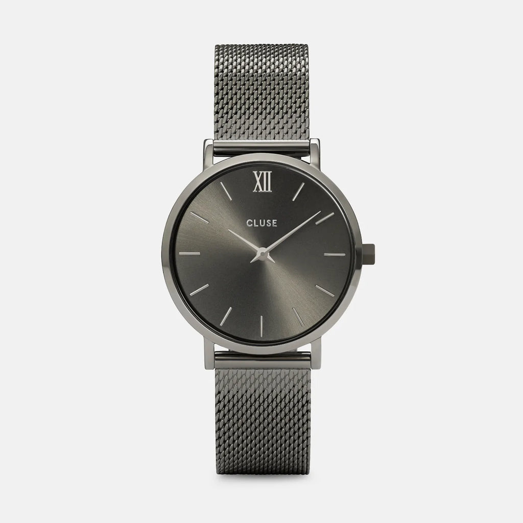 MONTRE CLUSE MINUIT MESH DARK GREY