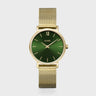 MONTRE CLUSE MINUIT MESH GREEN GOLD COLOUR