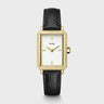 MONTRE CLUSE FLUETTE LEATHER BLACK LIZARD, GOLD COLOUR
