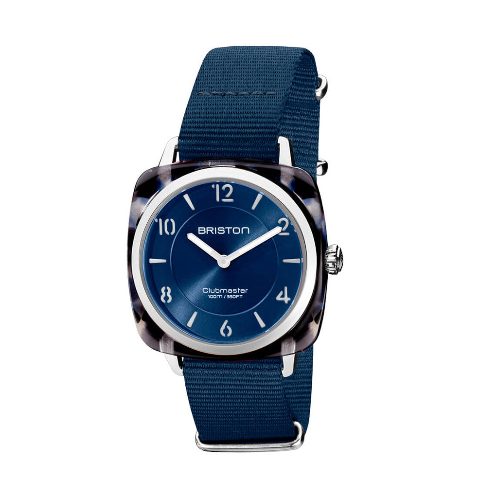 MONTRE BRISTON CLUBMASTER CHIC ACÉTATE – BLEU NUIT