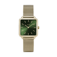 MONTRE CLUSE LA TETRAGONE MESH GOLD-FOREST GREEN