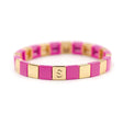 BRACELET SIMONE A BORDEAUX COLORTWIST-2 ROSE BONBON