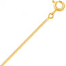 CHAINE GOURMETTE OR JAUNE 45CM