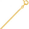 CHAINE GOURMETTE OR JAUNE 40CM