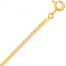 CHAINE GOURMETTE OR JAUNE 45CM