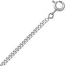 CHAINE GOURMETTE OR GRIS 45CM