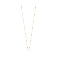 COLLIER CLAVERIN FORTNIGHT OR JAUNE PERLES BLANCHES