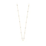 COLLIER CLAVERIN FORTNIGHT OR JAUNE PERLES BLANCHES