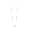 COLLIER CLAVERIN GIVE ME 5 OR JAUNE PERLES BLANCHES