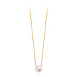 COLLIER CLAVERIN SIMPLY PEARLY PERLE BLANCHE OR JAUNE