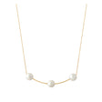 COLLIER CLAVERIN BOLD SUCCESS OR JAUNE PERLES BLANCHES