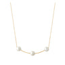 COLLIER CLAVERIN BOLD SUCCESS OR JAUNE PERLES BLANCHES