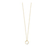 COLLIER CLAVERIN SMALL RING OR JAUNE PERLE BLANCHE