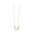 COLLIER CLAVERIN ROSARY OR JAUNE PERLES BLANCHES