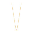 COLLIER CLAVERIN SIMPLY MINI PERLE ROSE OR JAUNE