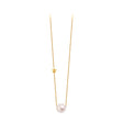 COLLIER CLAVERIN DIAMOND STAR OR JAUNE PERLES BLANCHES