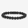 BRACELET REBEL & ROSE SKULL BLACK MOON ALL-BLACK 8MM