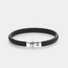 BRACELET REBEL & ROSE CUIR SIMPLE BRAIN NOIR