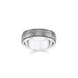 BAGUE THOMAS SABO ARGENT & NOIR