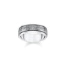 BAGUE THOMAS SABO ARGENT & NOIR