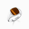 CHEVALIERE THOMAS SABO ARGENT CLASSIQUE OEIL DE TIGRE
