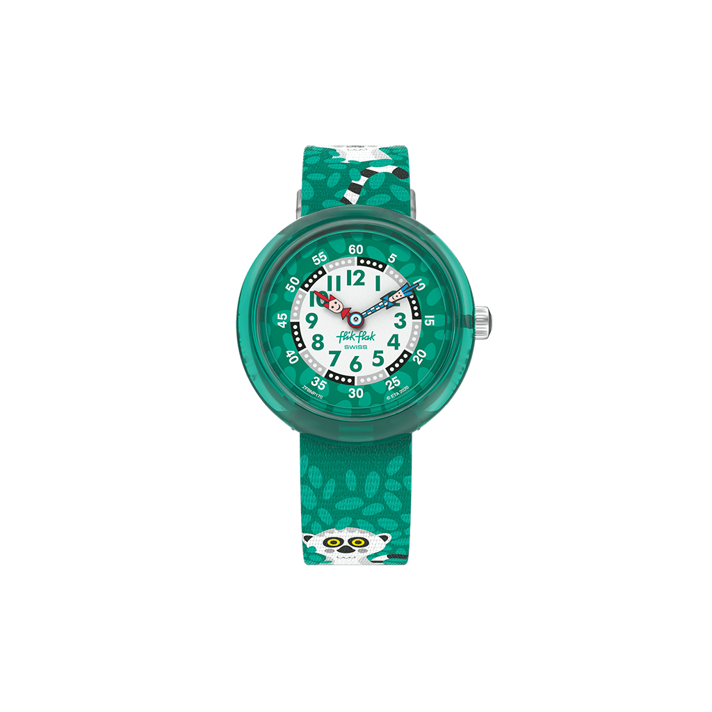 MONTRE FLIK FLAK GOES WILD CURIOUS LEMUR