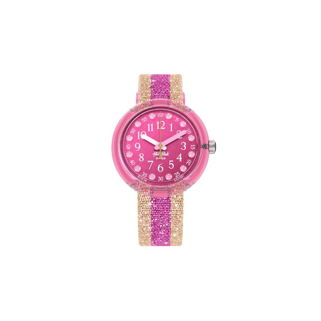 MONTRE FLIK FLAK SHINE IN PINK