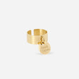 BAGUE ZAG KARMEN ACIER DORE