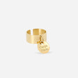 BAGUE ZAG LIBRE ACIER DORE