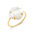 BAGUE VICTORIA NACRE BLANCHE OR JAUNE