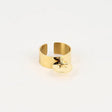 BAGUE ZAG SOLARIA ACIER DORE ETOILE