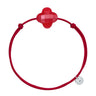 MORGANNE BELLO BRACELET FRIANDISE ROUGE TRÈFLE QUARTZ ROUGE
