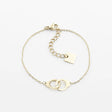 BRACELET ZAG ACIER DORE CUFF