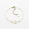 BRACELET ZAG ACIER DORE CUFF