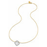 COLLIER VICTORIA NACRE BLANCHE & DIAMANTS OR JAUNE