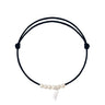 BRACELET CORDON 6 LITTLE TREASURES PERLES BLANCHES